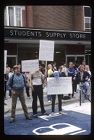 Students protesting during U.S. invasion of Grenada